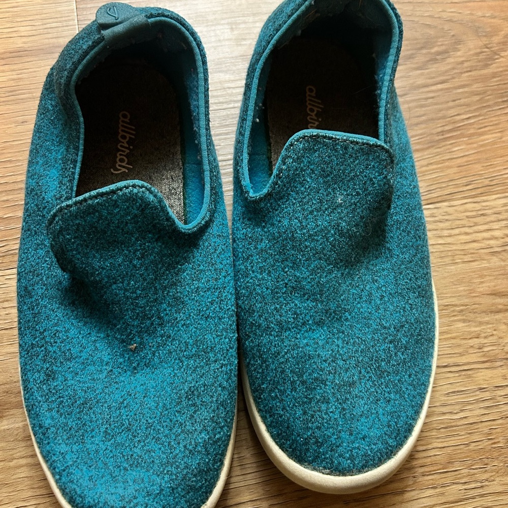 Allbirds Kids Teal Slip-On Slippers
